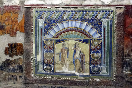 Herculaneum, Fresco on wall